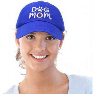 Baseball Caps Dog Mom Baseball Cap Women's Hats Dad Hat - Royal Blue - CY18K0RLKHI $14.80