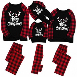 Bomber Hats Family Pajamas Matching Sets Christmas - Black(dad) - C218AGYTL4H $26.71