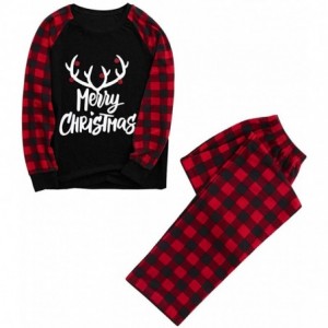 Bomber Hats Family Pajamas Matching Sets Christmas - Black(dad) - C218AGYTL4H $15.81