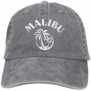 Skullies & Beanies Unisex Adjustable Cap Trucker Hats Malibu Coconut Tree Cowboy Baseball Hat - CO1806LQ9OU $11.33
