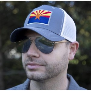 Baseball Caps Arizona Flag Snapback Trucker Baseball Hat - C718AYNZD6Q $16.35