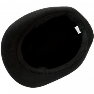 Fedoras Unisex Classic 20s Manhattan Cotton Twill Herringbone Trilby Fedora Hat with Band Casual Jazz Wool Cap - Black - CE18...