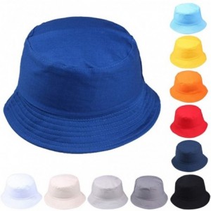 Sun Hats Unisex Cotton Classic Foldable UPF 50+ Sun Hat Outdoor Pure Color Floppy Bucket Hat UV Sun Protection Beach Cap - CP...