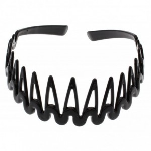 Headbands Women's Zig Zag Rake Headband (Black) - Black - CN186EWYGK0 $30.51