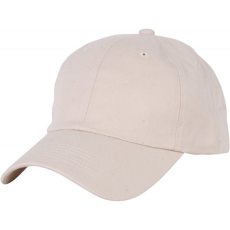 Baseball Caps Unstructured Adjustable Dad Hat w/Buckle - Khaki - C318E9E626G $6.99