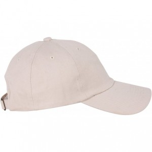 Baseball Caps Unstructured Adjustable Dad Hat w/Buckle - Khaki - C318E9E626G $6.99