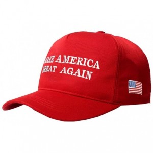 Baseball Caps Unisex Make America Great Again Hat- USA MAGA Cap Adjustable Baseball Hats - 01 Embroidery Red - C118KY65LXL $1...