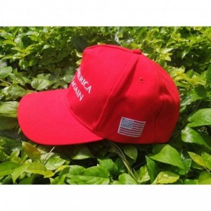 Baseball Caps Unisex Make America Great Again Hat- USA MAGA Cap Adjustable Baseball Hats - 01 Embroidery Red - C118KY65LXL $1...