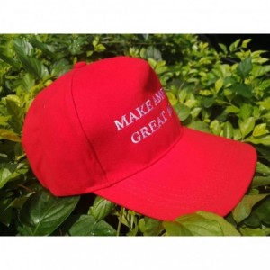 Baseball Caps Unisex Make America Great Again Hat- USA MAGA Cap Adjustable Baseball Hats - 01 Embroidery Red - C118KY65LXL $1...