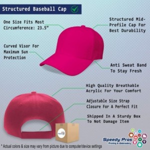 Baseball Caps Custom Baseball Cap Super Papa Embroidery Dad Hats for Men & Women Strap Closure - Hot Pink - CA18SDK996U $16.15