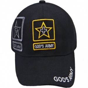 Baseball Caps Christian Baseball Cap Religious Hat- Choose from Designs- for Men and Women - Blk Gods Army With Side Image - ...