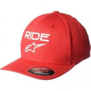 Baseball Caps Men's Ride 2.0 Hat - Red/White - CE18R3ITQYR $38.96