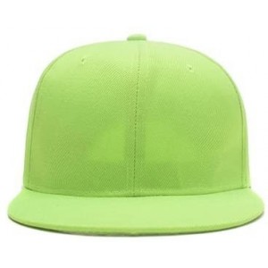 Baseball Caps Men Women Custom Flat Visor Snaoback Hat Graphic Print Design Adjustable Baseball Caps - Green - C018GEWIMYI $8.91