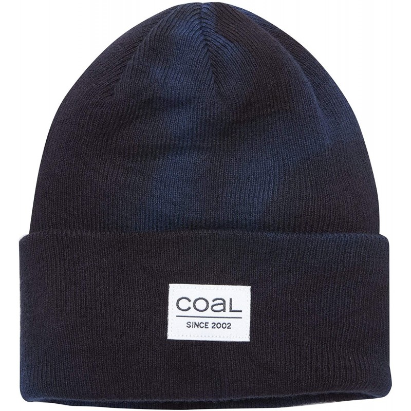 Skullies & Beanies Men's The Standard Beanie - Navy Tie Dye - CJ18WGQXEUL $27.70