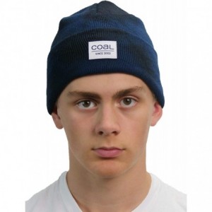 Skullies & Beanies Men's The Standard Beanie - Navy Tie Dye - CJ18WGQXEUL $27.70