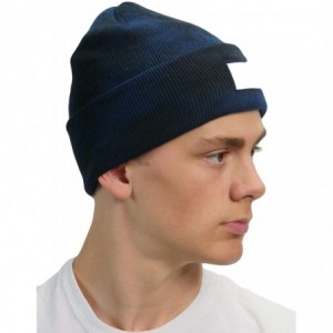 Skullies & Beanies Men's The Standard Beanie - Navy Tie Dye - CJ18WGQXEUL $27.70