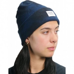 Skullies & Beanies Men's The Standard Beanie - Navy Tie Dye - CJ18WGQXEUL $27.70