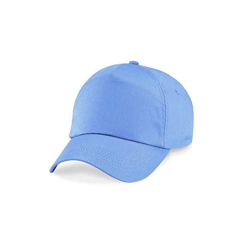 Baseball Caps Mens Original Cotton Baseball Cap - Sky Blue - CU116LRKCGZ $6.58