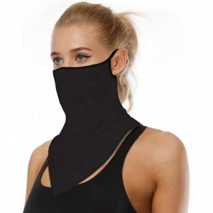 Balaclavas Women/Men Scarf Outdoor Headwear Bandana Sports Tube UV Face Mask for Workout Yoga Running - Black - CS199EI9XQC $...