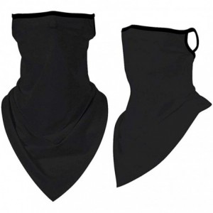 Balaclavas Women/Men Scarf Outdoor Headwear Bandana Sports Tube UV Face Mask for Workout Yoga Running - Black - CS199EI9XQC $...