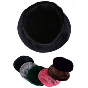 Berets Women Velvet Beanie Beret Cap Vintage Casual Military French Fashion Flat Hat - Grey - C21890IHYQ6 $31.90