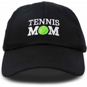 Baseball Caps Premium Cap Tennis Mom Hat for Women Hats and Caps - Black - C218IOLIEDW $10.88