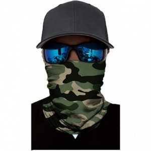Balaclavas Seamless Face Mask Neck Gaiter UV Protection Windproof Face Mask Scarf - Army C - CO194KZZOQL $13.66
