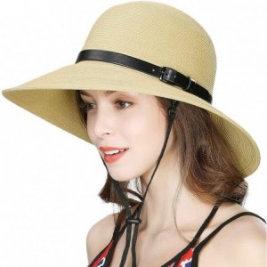 Sun Hats Packable Fedoras Buckle Panama 55 57cm - CD18SSOZXQZ $37.01