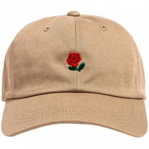Sun Hats Unisex Embroidery Baseball Cap Dad Hat Boys Girls Hip Hop Hats Sport Sun Hat - Khaki - C8193Y5YZ3Z $16.66