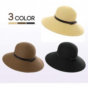 Sun Hats Packable Fedoras Buckle Panama 55 57cm - CD18SSOZXQZ $19.36