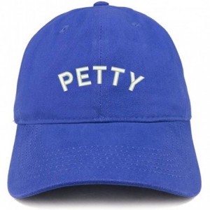 Baseball Caps Petty Embroidered Soft Crown 100% Brushed Cotton Cap - Royal - CB12NT69SW3 $19.34