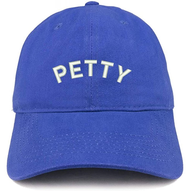 Baseball Caps Petty Embroidered Soft Crown 100% Brushed Cotton Cap - Royal - CB12NT69SW3 $19.34