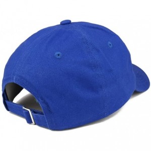 Baseball Caps Petty Embroidered Soft Crown 100% Brushed Cotton Cap - Royal - CB12NT69SW3 $19.34