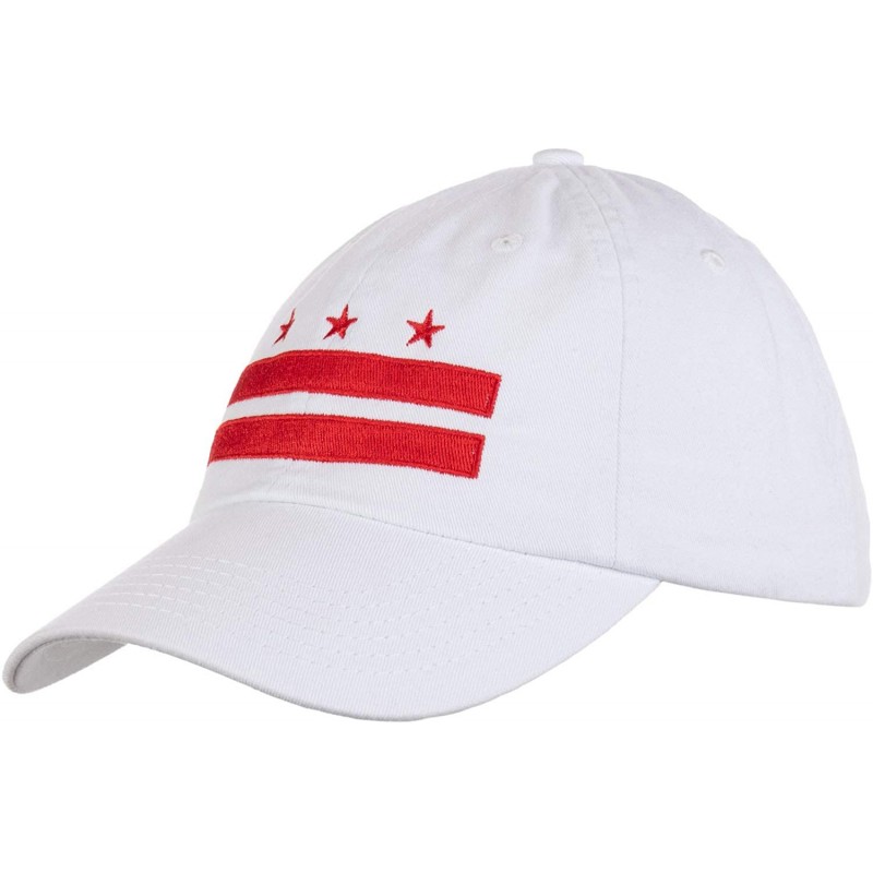 Baseball Caps Washington DC Flag - D.C. Capitol Northern Virginia Low Fit Baseball Cap Dat Hat White - CX18QNMX5AZ $12.43
