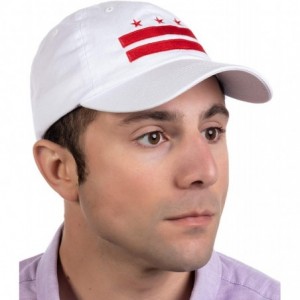 Baseball Caps Washington DC Flag - D.C. Capitol Northern Virginia Low Fit Baseball Cap Dat Hat White - CX18QNMX5AZ $12.43