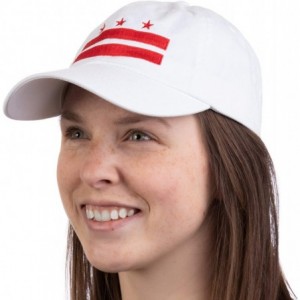 Baseball Caps Washington DC Flag - D.C. Capitol Northern Virginia Low Fit Baseball Cap Dat Hat White - CX18QNMX5AZ $12.43