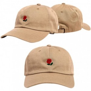 Sun Hats Unisex Embroidery Baseball Cap Dad Hat Boys Girls Hip Hop Hats Sport Sun Hat - Khaki - C8193Y5YZ3Z $16.88