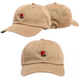 Sun Hats Unisex Embroidery Baseball Cap Dad Hat Boys Girls Hip Hop Hats Sport Sun Hat - Khaki - C8193Y5YZ3Z $8.99