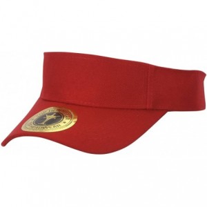 Visors 12 Pack Youth Size Sun Visor - Red - CX1820KXSSD $50.00