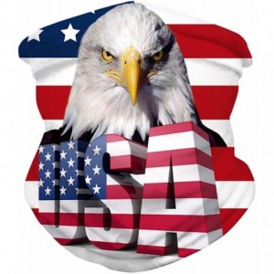 Balaclavas Stars and Stripes USA Flag Bandana Neck Gaiter Balaclavas Scarf Headband - Usa Flag 7 - CP1998THQIW $26.25