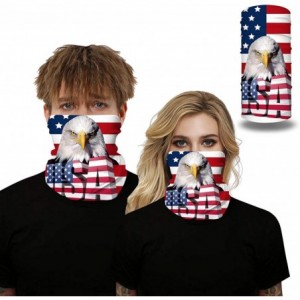 Balaclavas Stars and Stripes USA Flag Bandana Neck Gaiter Balaclavas Scarf Headband - Usa Flag 7 - CP1998THQIW $13.12