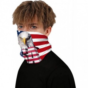 Balaclavas Stars and Stripes USA Flag Bandana Neck Gaiter Balaclavas Scarf Headband - Usa Flag 7 - CP1998THQIW $13.12