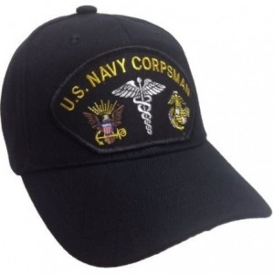Baseball Caps Corpsman Hat US Navy Marine Corps FMF Black w/Free Sticker - CK11CPX257N $39.17