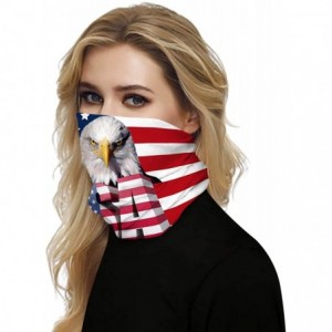 Balaclavas Stars and Stripes USA Flag Bandana Neck Gaiter Balaclavas Scarf Headband - Usa Flag 7 - CP1998THQIW $13.12