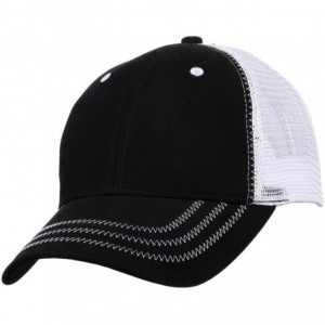 Baseball Caps Carpe Diem Unisex Low Profile Mesh Trucker Hat 6892 - Black - CZ11OBE0GLV $13.55