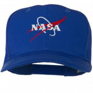 Baseball Caps NASA Logo Embroidered Cotton Twill Cap - Royal - C211Q3T4Q3L $44.32