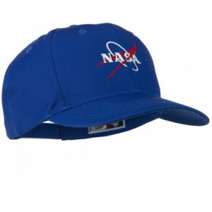 Baseball Caps NASA Logo Embroidered Cotton Twill Cap - Royal - C211Q3T4Q3L $22.98