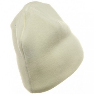 Skullies & Beanies Pola Fleece Beanie-White - White - C8111GHY6T9 $18.64