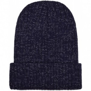 Skullies & Beanies Unisex Beanie Knit Winter Soft Warm Hats for Women and Men Beanies Skull Caps - Dark-blue - C1186ICEQND $9.70