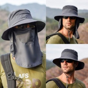 Bucket Hats Fashion Outdoor Protection Waterproof Breathable - Green-1 - CJ196MKTHS2 $17.17